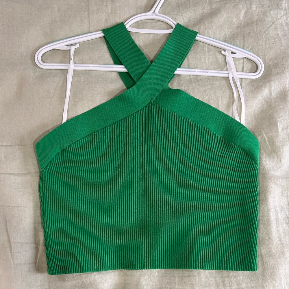 Aritzia babaton green top